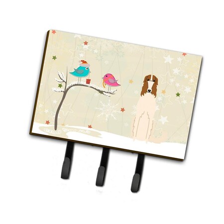 Carolines Treasures Christmas Presents Between Friends Borzoi Leash or Key Holder BB2495TH68
